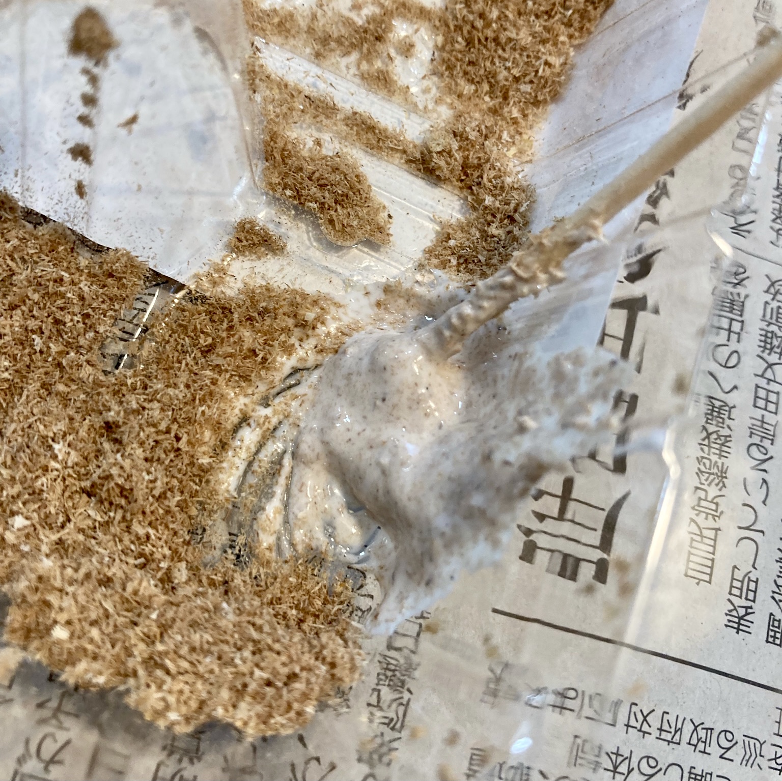 木粉入りのパテ２