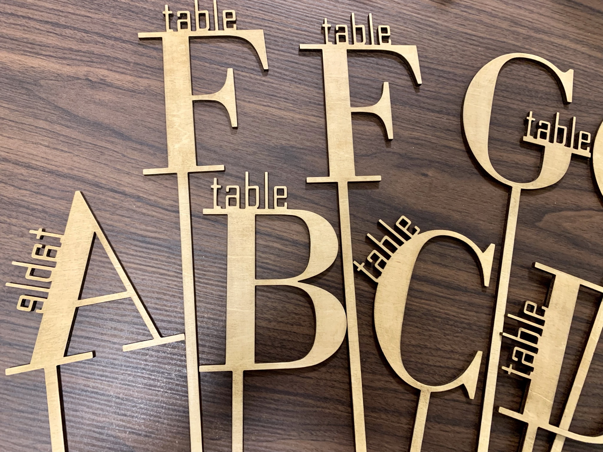 テーブルナンバー